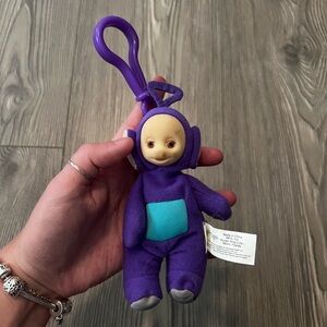 Vintage teletubbies tinky winky keychain